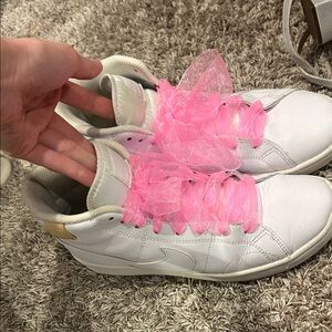 White and Pink Women's Nike Sneakers